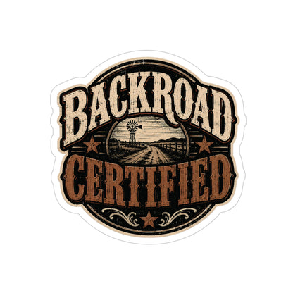 Backroad Cert  Transparent Outdoor Vinyl