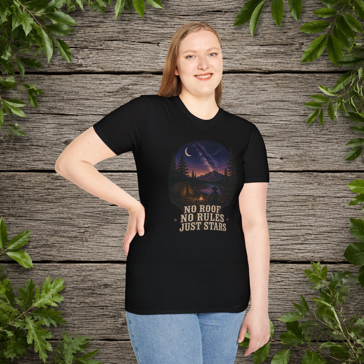 No Roof No Rules   Adult T-Shirt