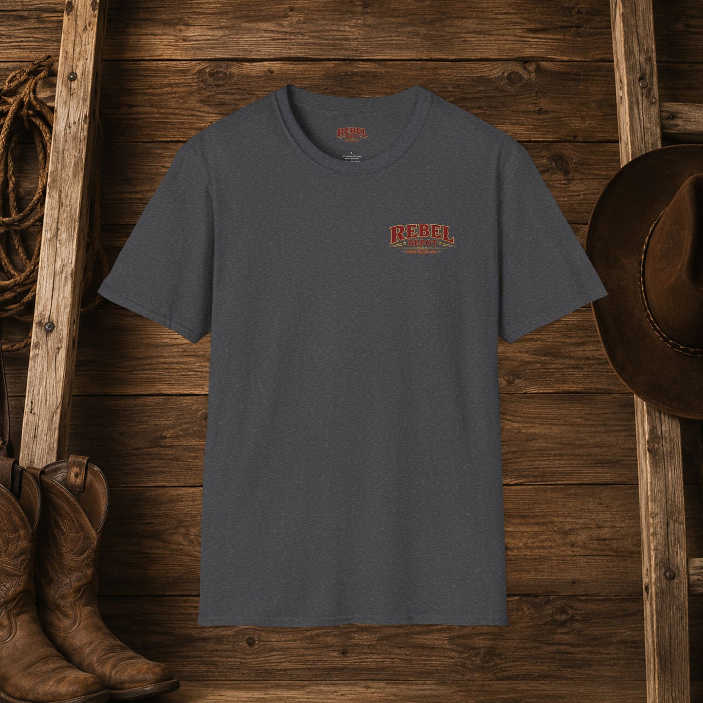 Run Focus Win Cowgirl  (Back)  Adult T-Shirt
