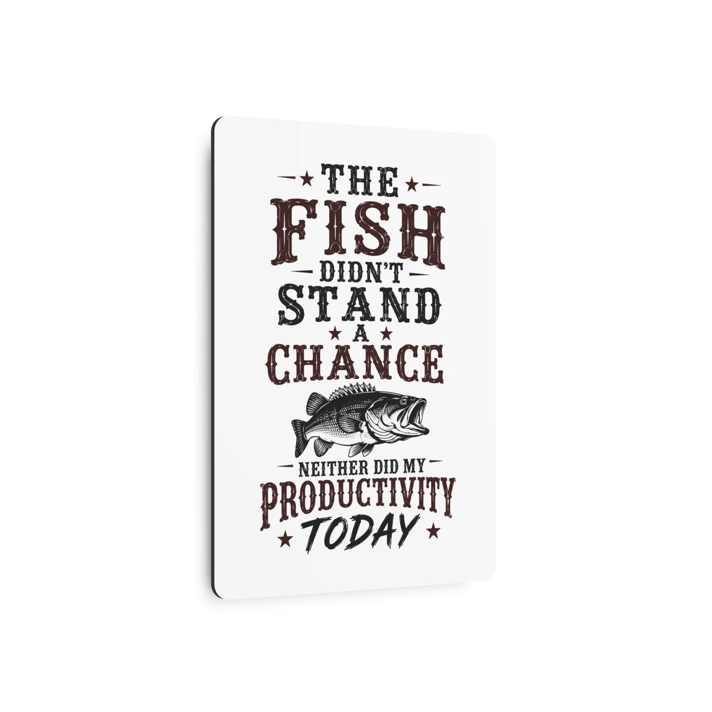 Fish Productivity  Metal Art Sign