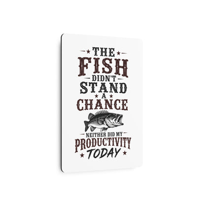 Fish Productivity  Metal Art Sign
