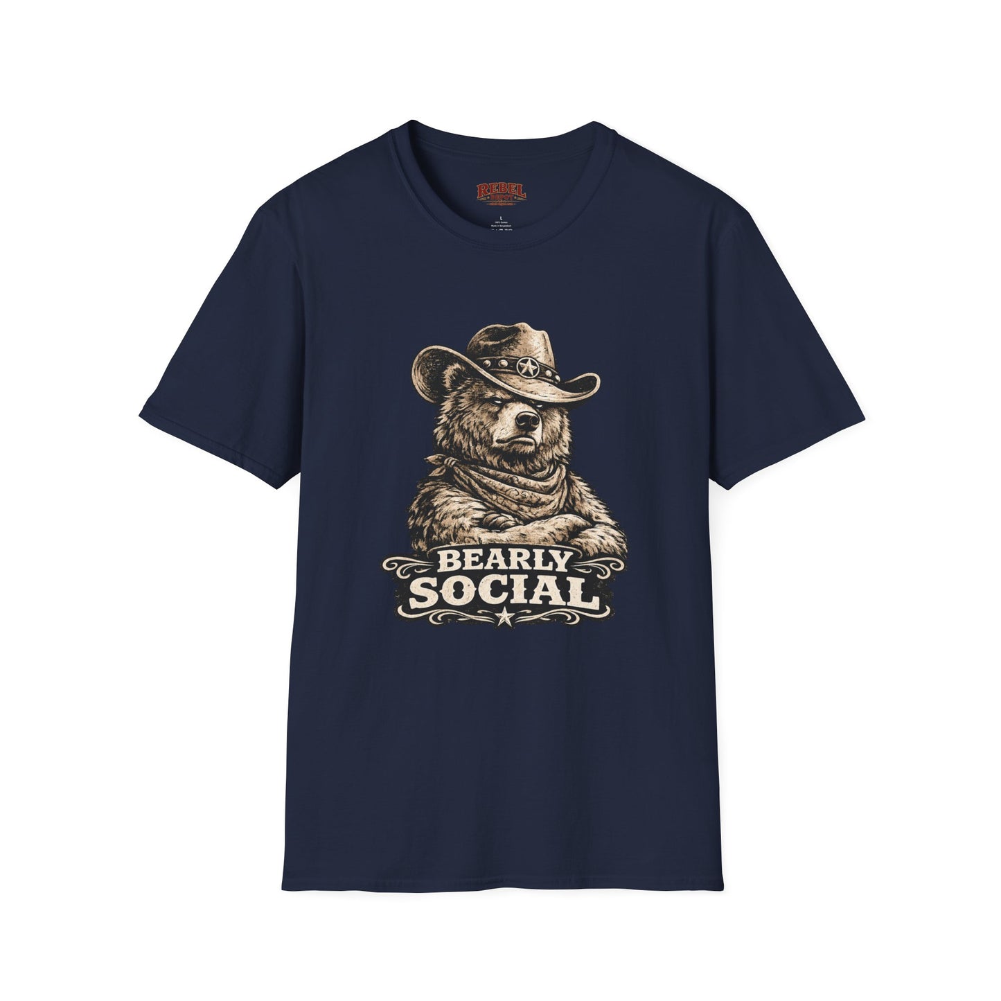 Bearly Social Cowboy T-Shirt