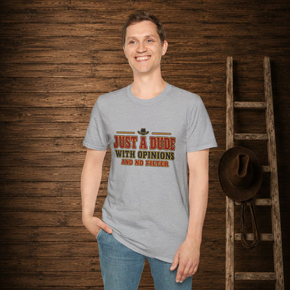 Just A Dude   Adult T-Shirt