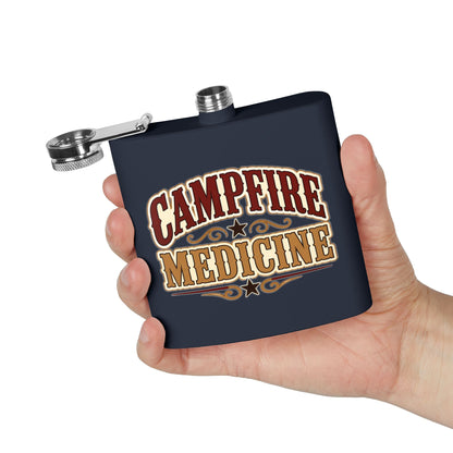Campfire Medicine  Stainless Steel Flask, 6oz