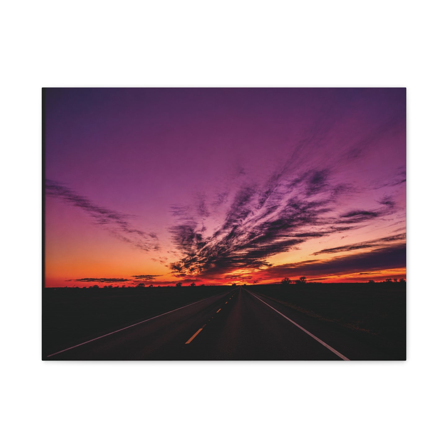Backroad Sunset Matte Canvas