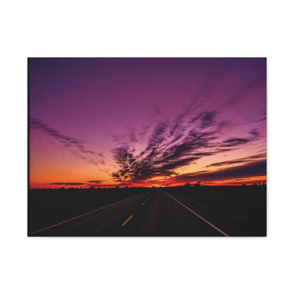 Backroad Sunset Matte Canvas