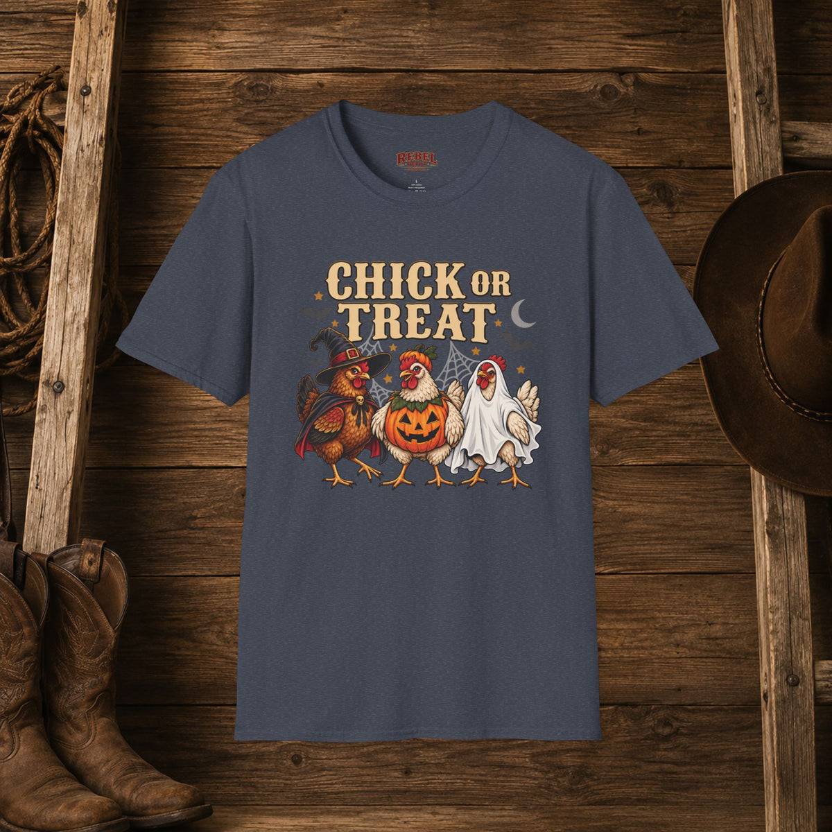 Chick Or Treat   Adult Size T-Shirt