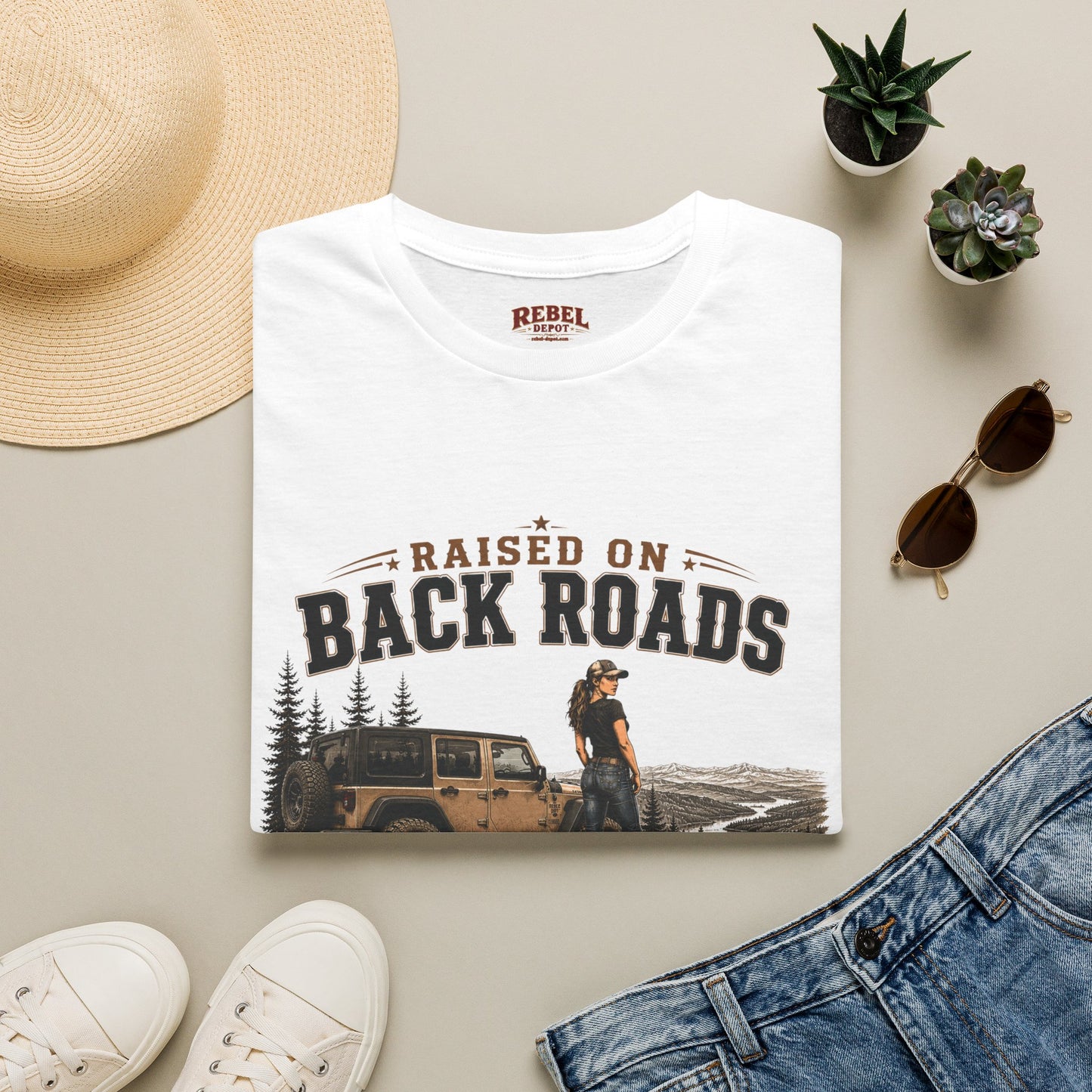 Backroads Caffeine Dust   Adult Size T-Shirt