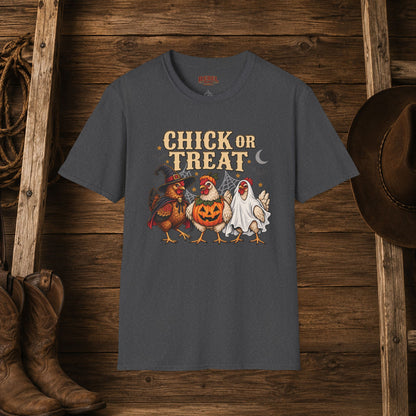 Chick Or Treat   Adult Size T-Shirt