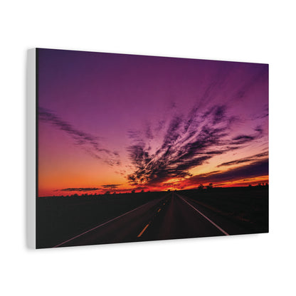 Backroad Sunset Matte Canvas