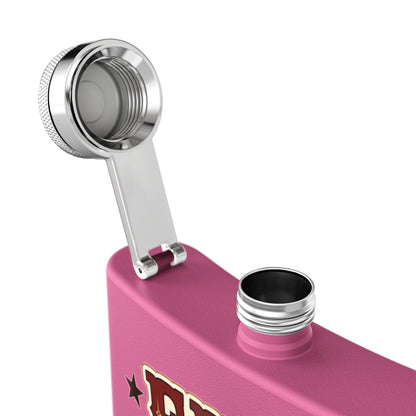 Fire Stars Flask   Stainless Steel Flask, 6oz