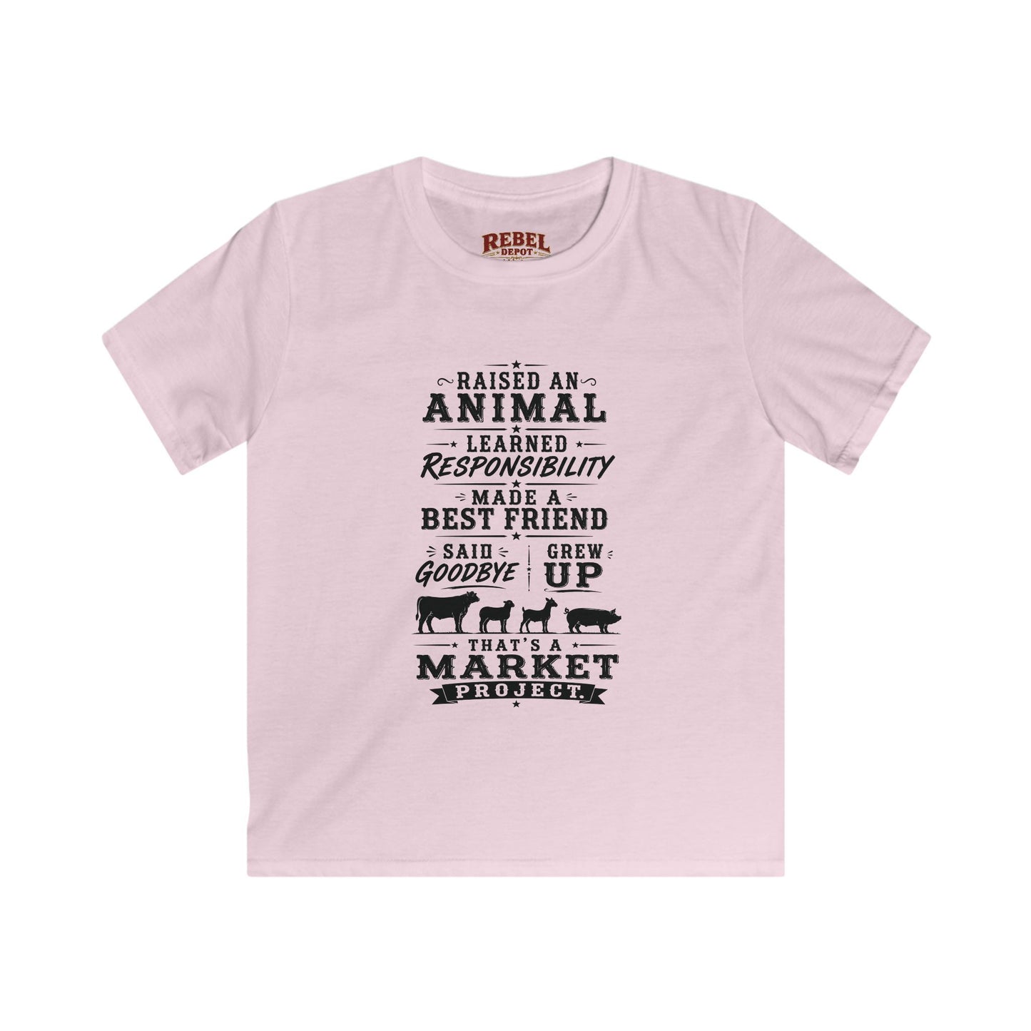 Market Project. Grew Up.   Kids Size T-Shirts