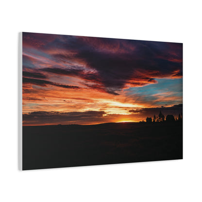 Country Sunset Matte Canvas Art