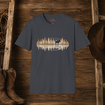 Big Horn Sheep Reflection   Adult Size T-Shirt