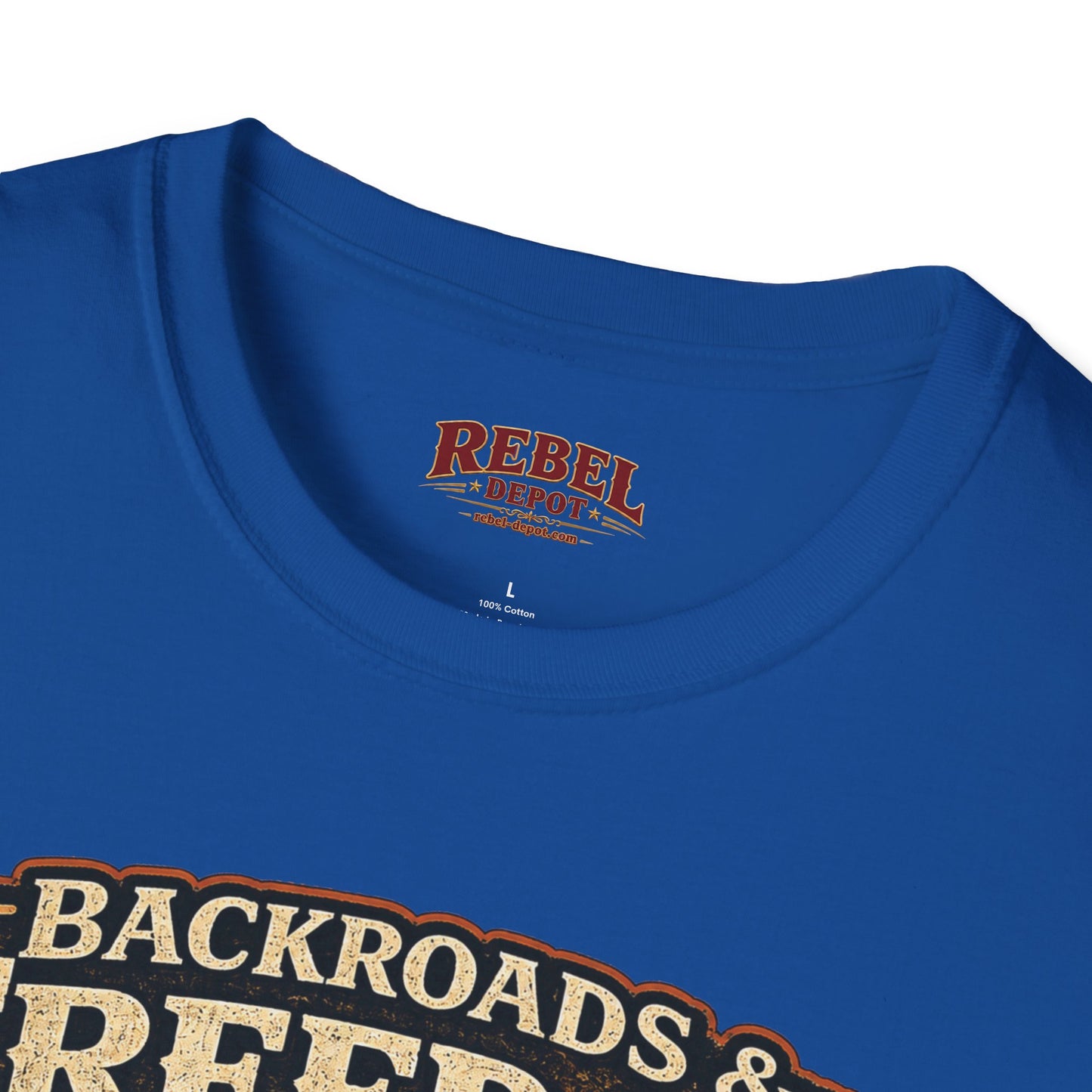 Backroads & Freedom  Adult Size T-Shirt