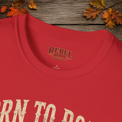 Born to Roam Cowboy  Adult T-Shirt