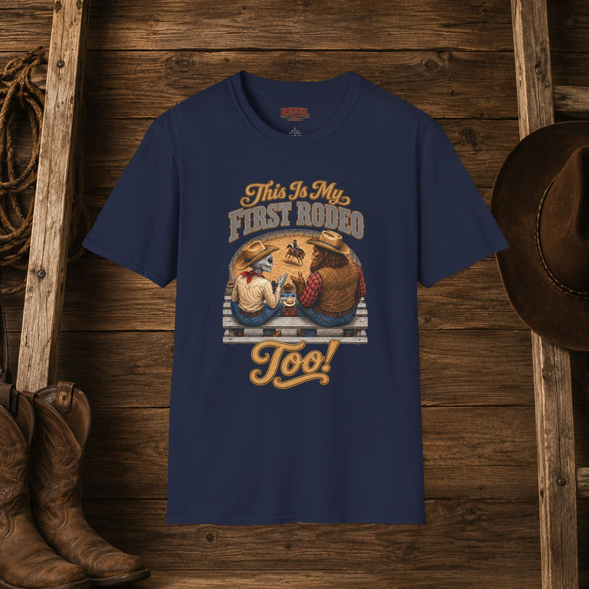 My First Rodeo Too   Adult Size T-Shirt