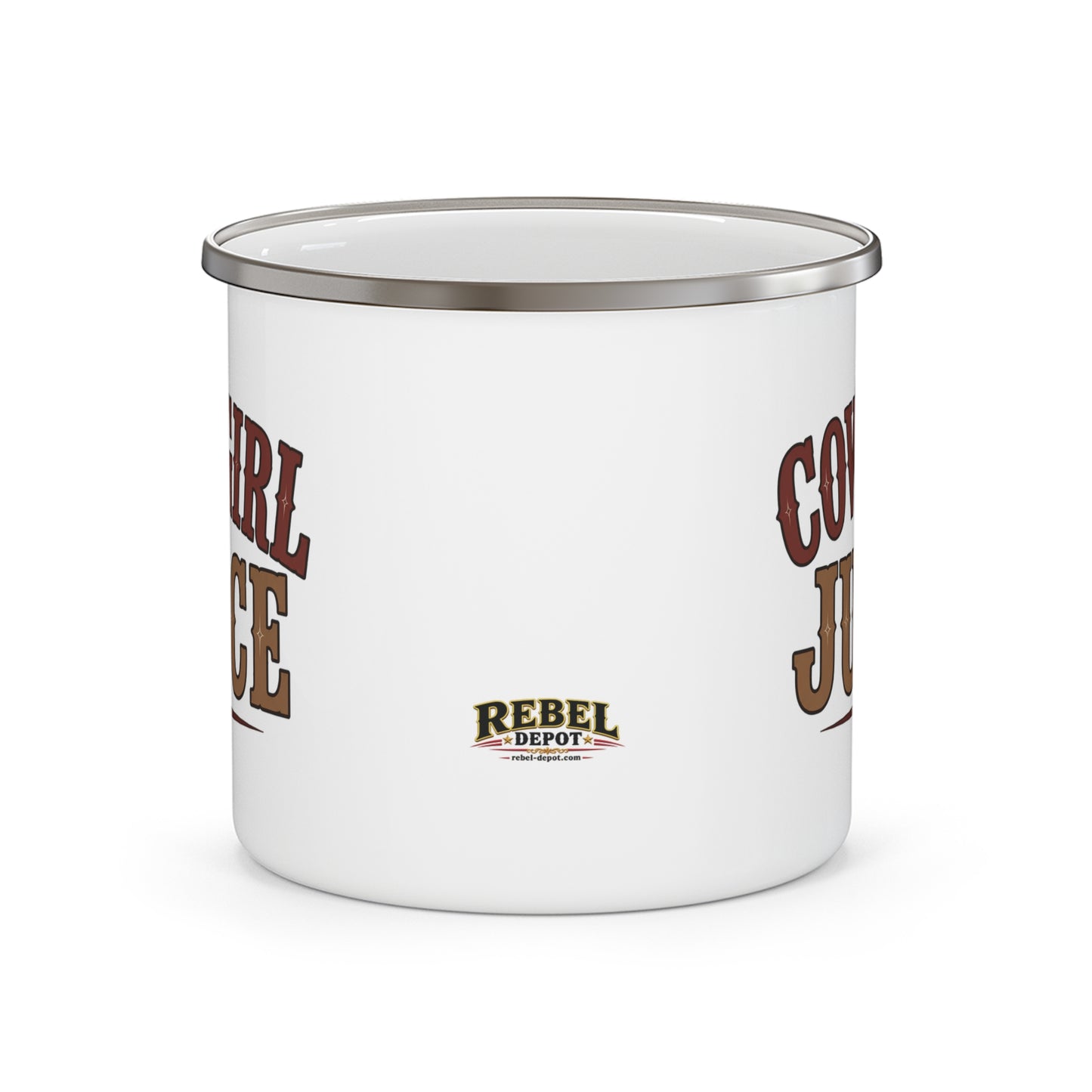 Cowgirl Juice   Enamel Camping Mug