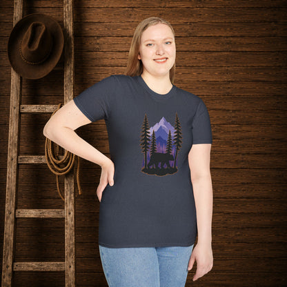 Twilight Bear   Adult Size T-Shirt