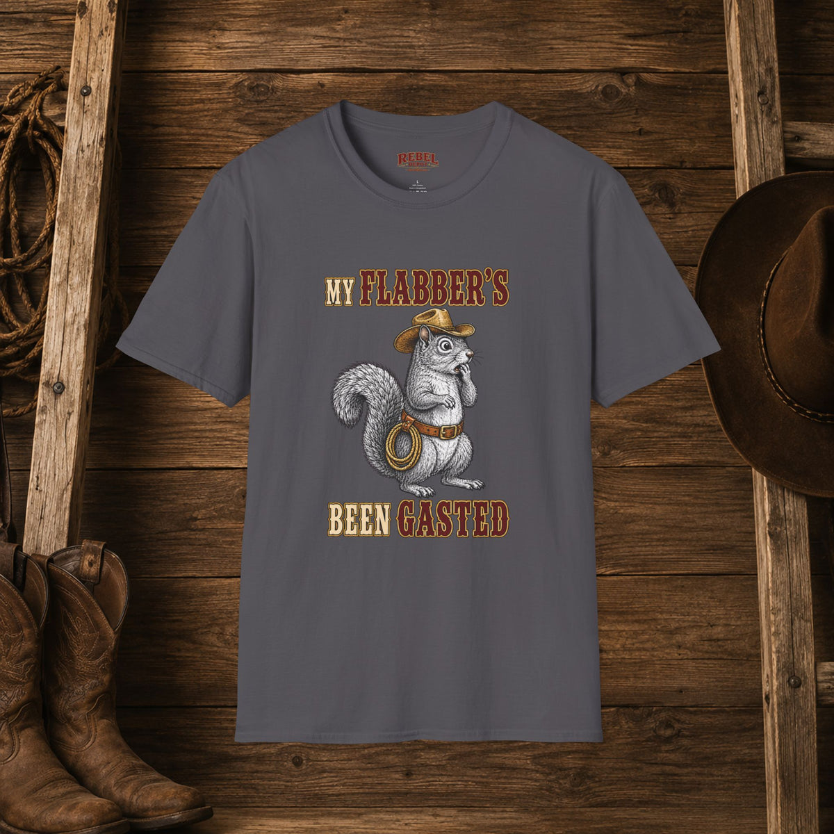 My Flabbers Been Gasted   Adult Size T-Shirt