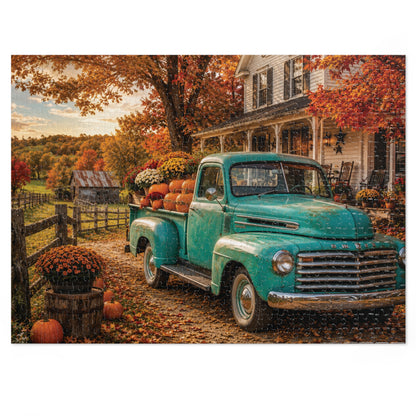 Fall Farmstead   Jigsaw Puzzle with Tin