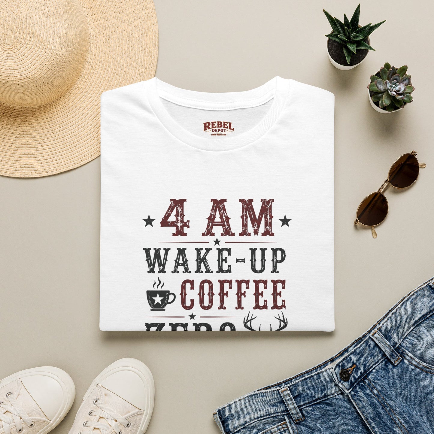 4am Deer Season  Adult Size T-Shirt