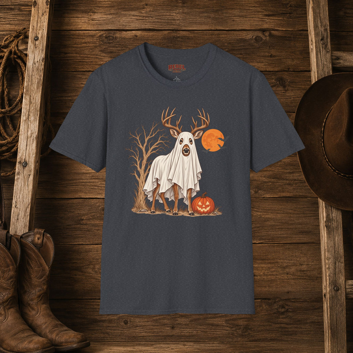 Patch Deer  Adult Size T-Shirt