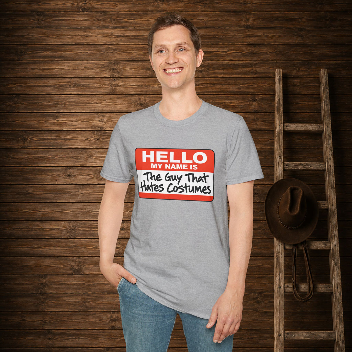 Guy That Hate's Costumes   Adult Size T-Shirt