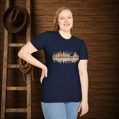 Big Horn Sheep Reflection   Adult Size T-Shirt
