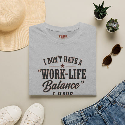 Livestock Work Life Balance   Adult Size T-Shirt