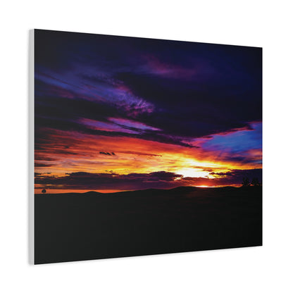 Pasture Sunset Matte Canvas Art