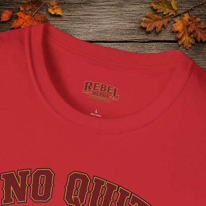 No Quit Bulldogging  Adult T-Shirt