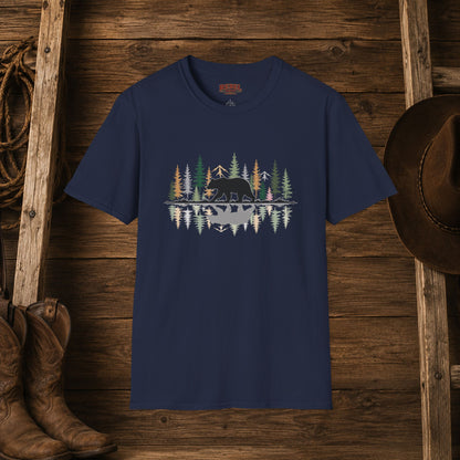 Morning Reflection Bear   Adult Size T-Shirt