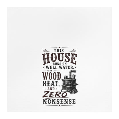 House Runs On  Kitchen Tea Towel