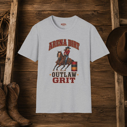 Arena Dirt Outlaw Grit  Adult T-Shirt