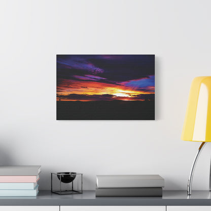 Pasture Sunset Matte Canvas Art