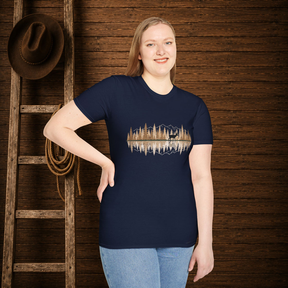 Pronghorn Reflection   Adult Size T-Shirt