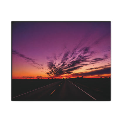 Backroad Sunset Matte Canvas