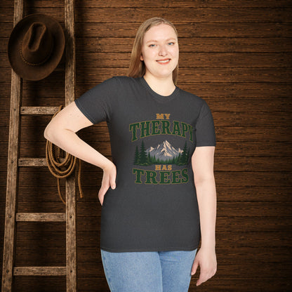 My Therapy Has Trees   Adult Size T-Shirt