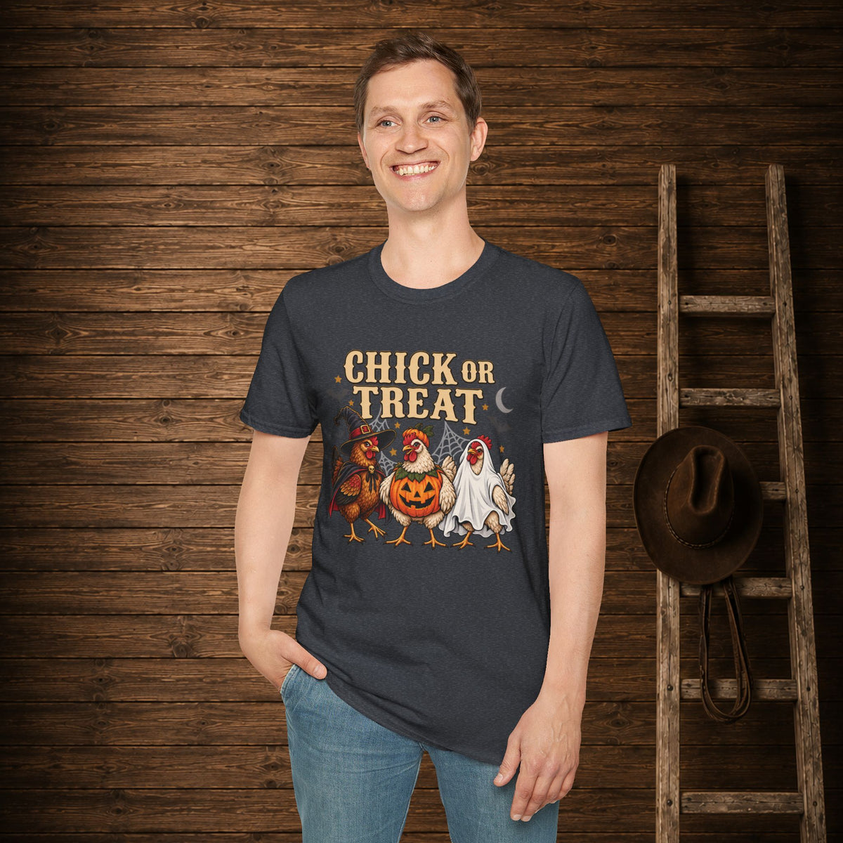 Chick Or Treat   Adult Size T-Shirt