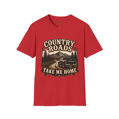 Country Roads Ram  Adult Size T-Shirt