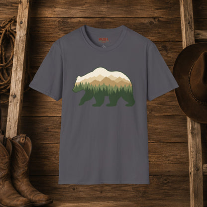 Wilderness Bear   Adult Size T-Shirt