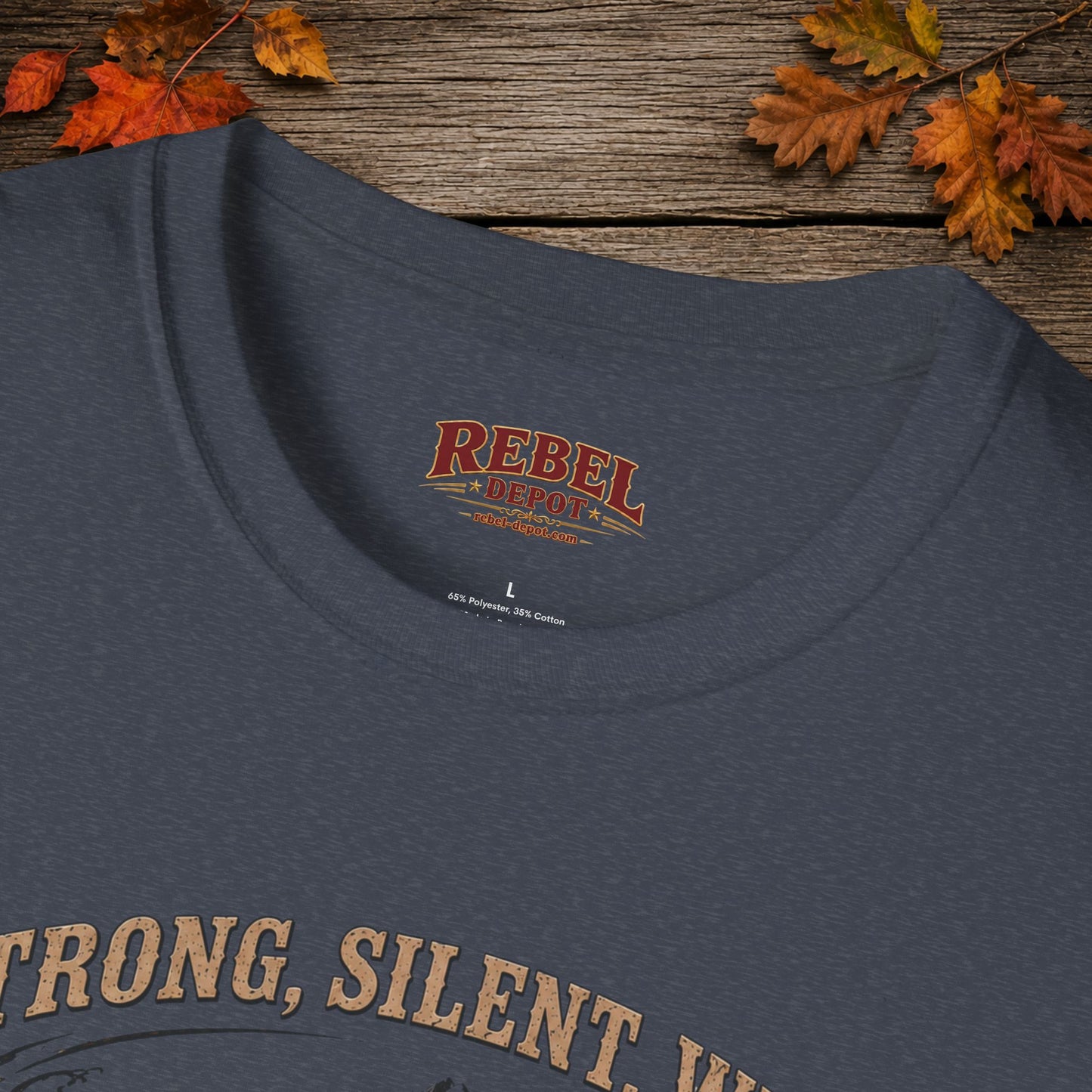 Strong Silent Wild Bear  Adult Size T-Shirt