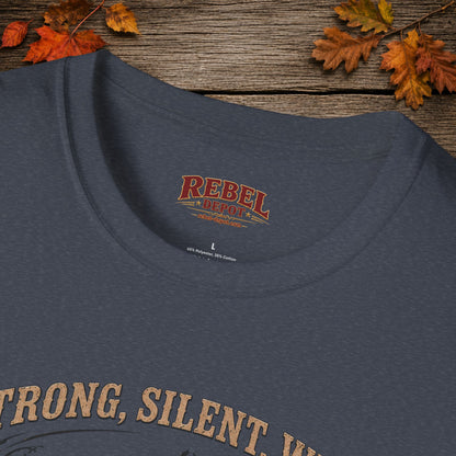 Strong Silent Wild Bear  Adult Size T-Shirt