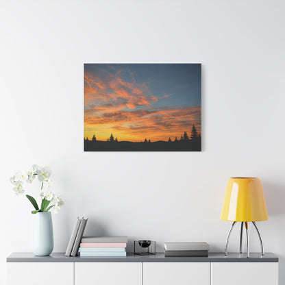 Country Sunrise  Matte Canvas Art