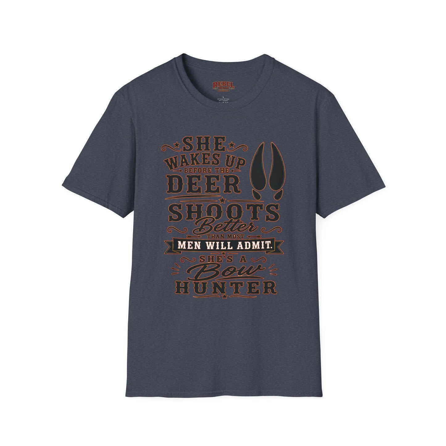 She's A Bow Hunter  Adult Size T-Shirt