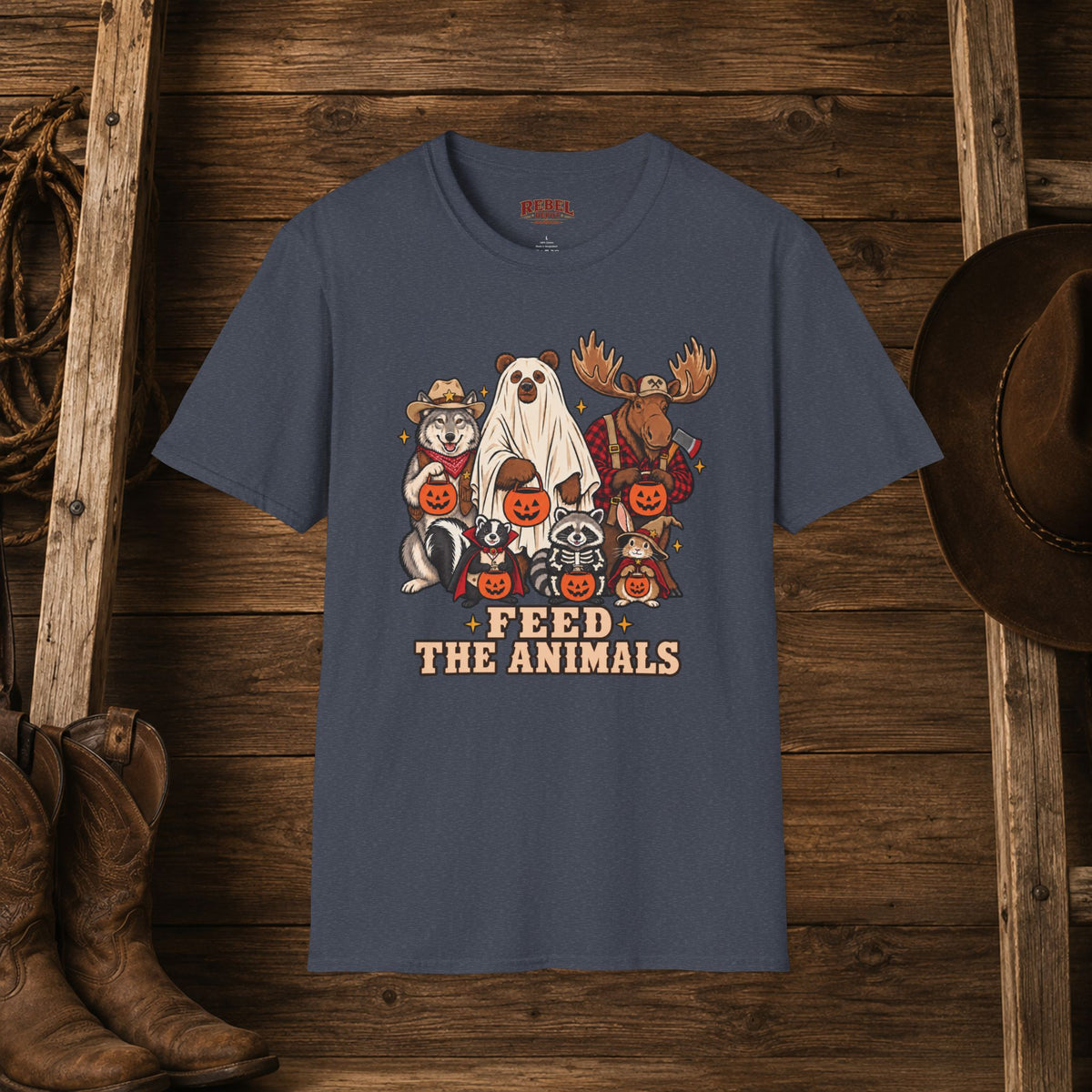 Feed The Animals   Adult Size T-Shirt