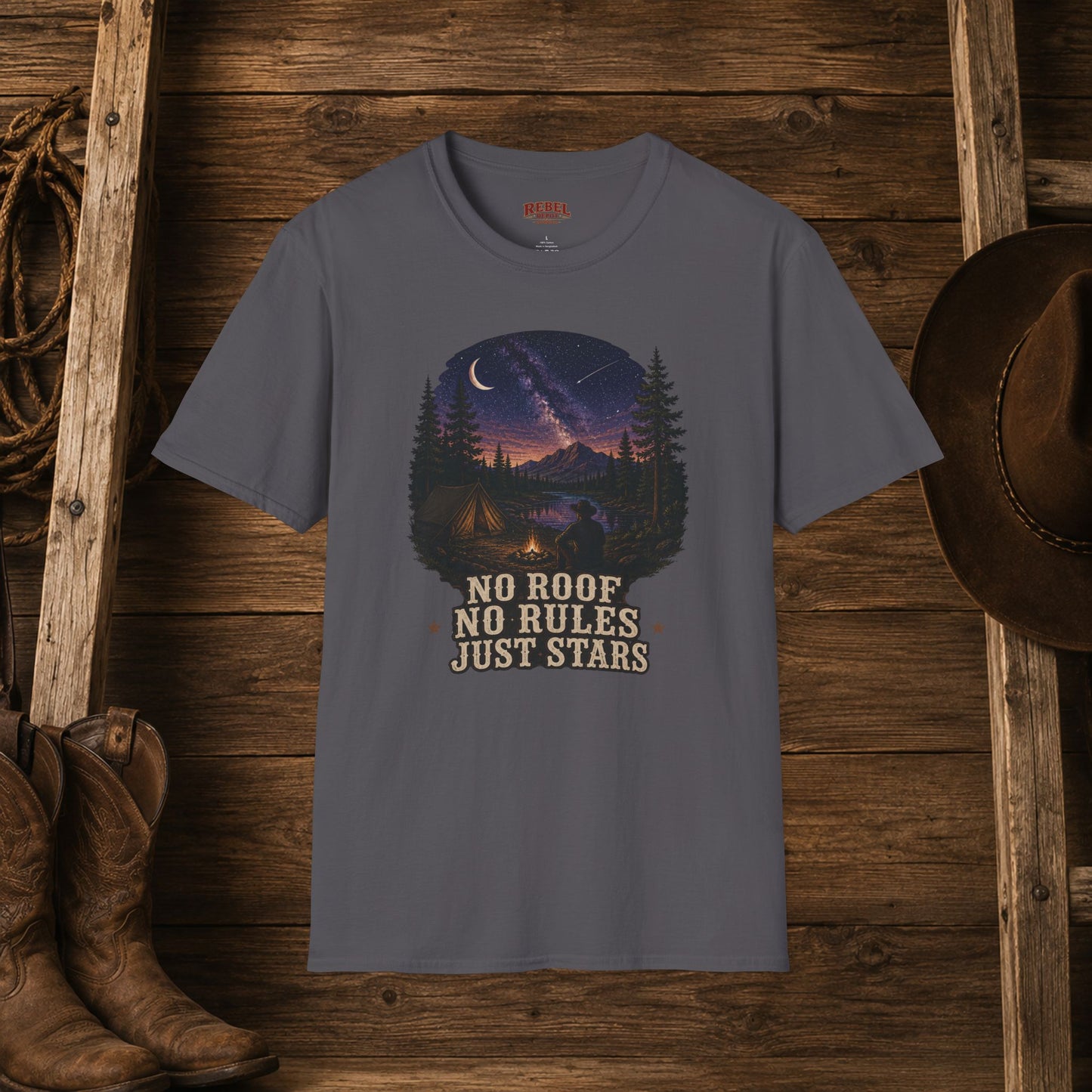 No Roof No Rules   Adult T-Shirt