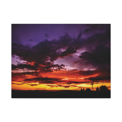 Ranch Sunset Matte Canvas Art