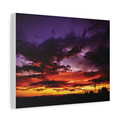 Ranch Sunset Matte Canvas Art